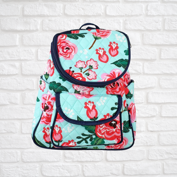 NGIL Painted Posies Quilted Petite Backpack