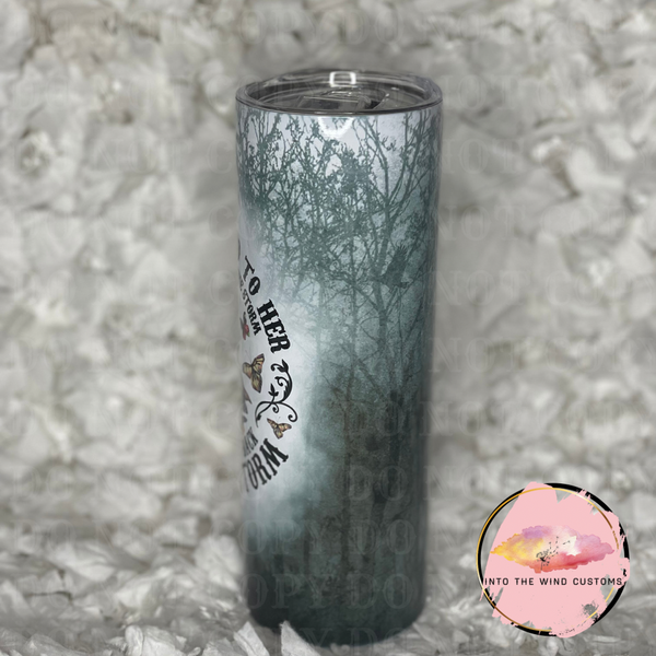 She Whispered To The Storm Tumbler