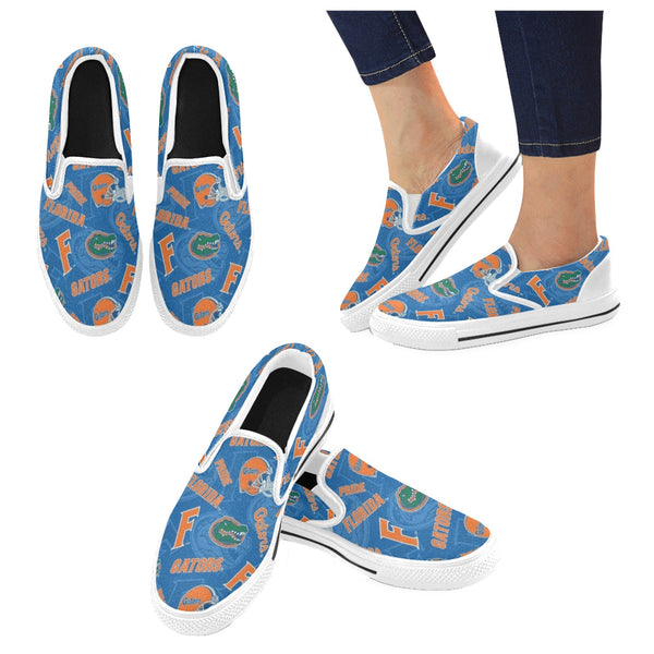 Women's Slip-on Canvas Shoes (Gators Blue)