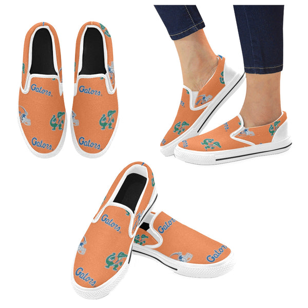 Women's Slip-on Canvas Shoes (Gators Orange)