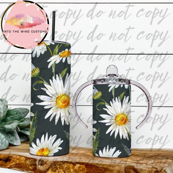 Mama & Mini "GROW WITH ME CUP" Tumbler Set (Daisies)