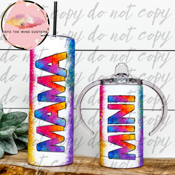 Mama & Mini "GROW WITH ME CUP" Tumbler Set (Color Pop)