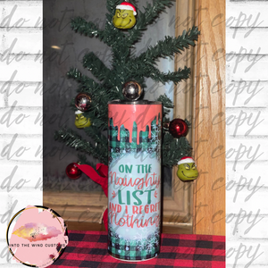 On The Naughty List Tumbler