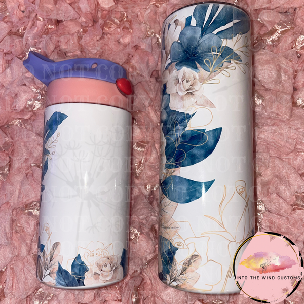 Mama & Mini Floral Tumbler Set